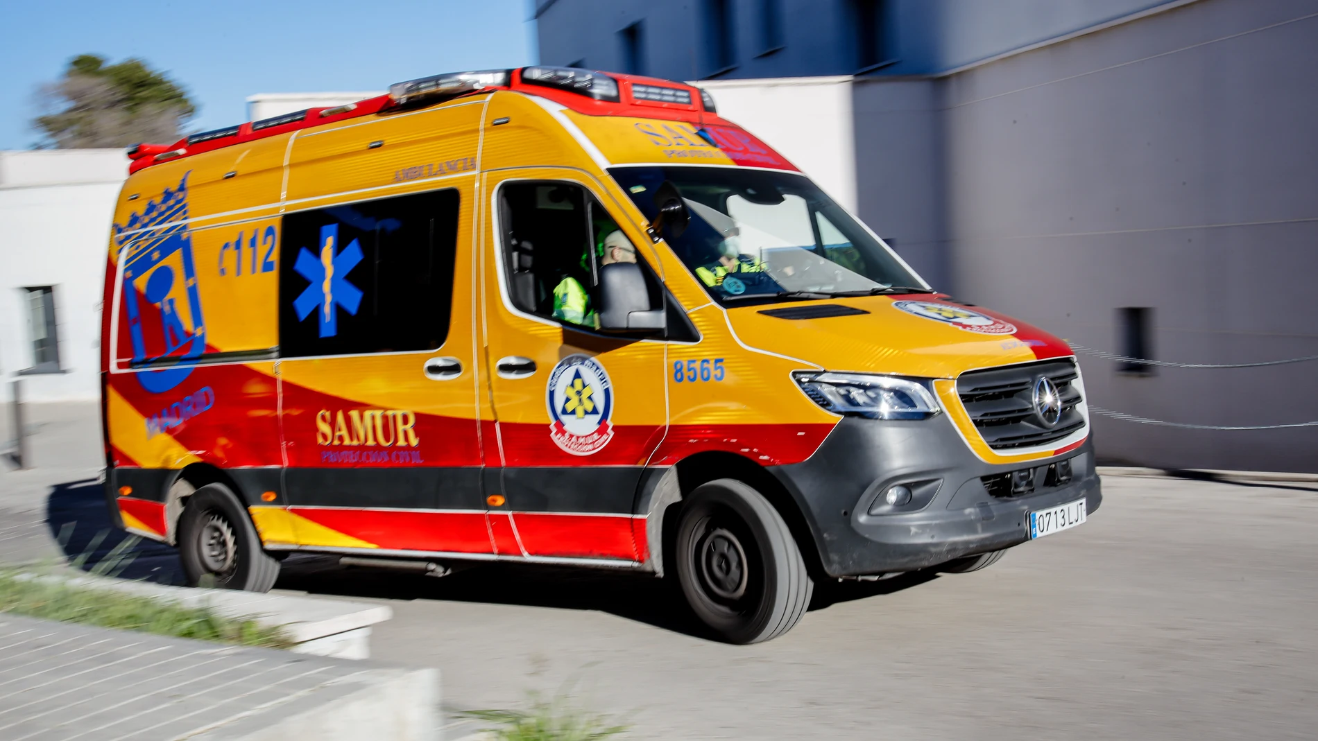 Una ambulancia del SAMUR