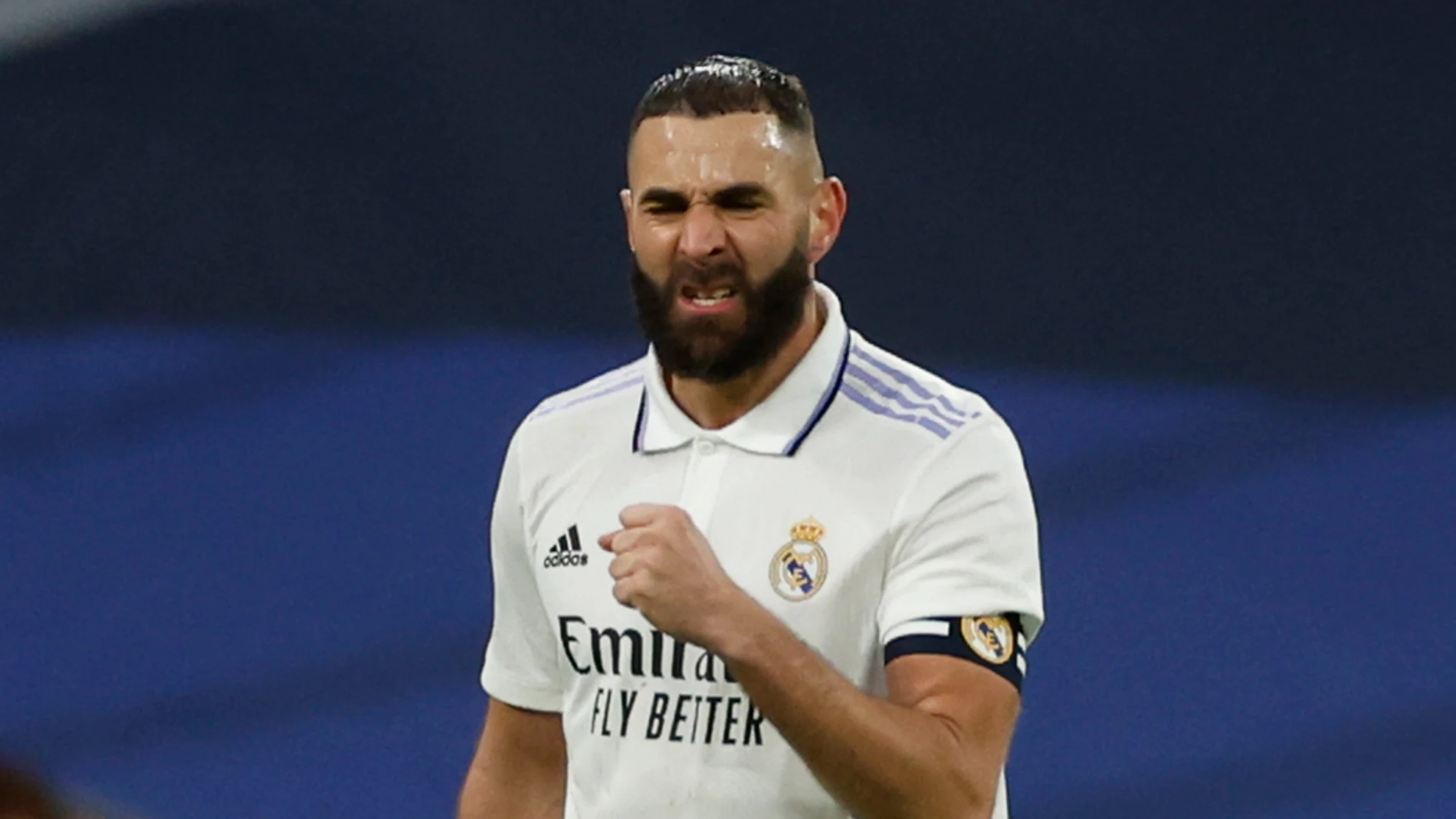 El delantero francés del Real Madrid Karim Benzema