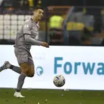 Cristiano Ronaldo, durante uno de los partidos con el Al Nassr, con el que logró su primer gol
