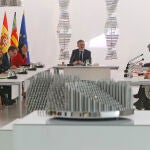 El presidente de la Generalitat valenciana, Ximo Puig, y su Gobierno reunidos en el MACA (Museo de Arte Contemporáneo de Alicante) donde se ha celebrado la reunión del Consell