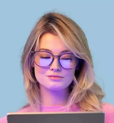 Gafas con cristales para evitar la luz de las pantallas