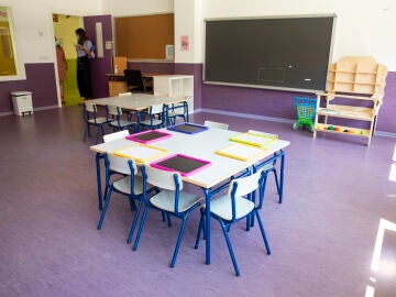 Aula de un colegio de la Comunidad de Madrid