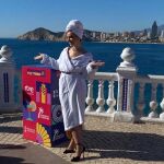 Inés Hernand en la rueda de prensa de la primera semifinal de Benidorm Fest 2023