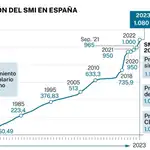 Evolución del salario mínimo