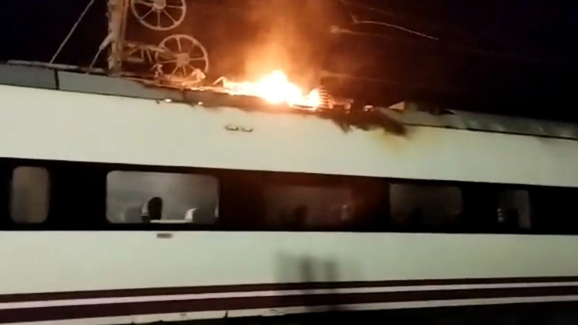 Tren siniestrado en Córdoba
