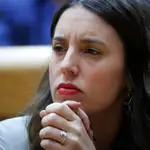 MADRID, 31/01/2023.- La ministra de Igualdad, Irene Montero, durante el pleno del Senado, este martes en Madrid. EFE/ Zipi