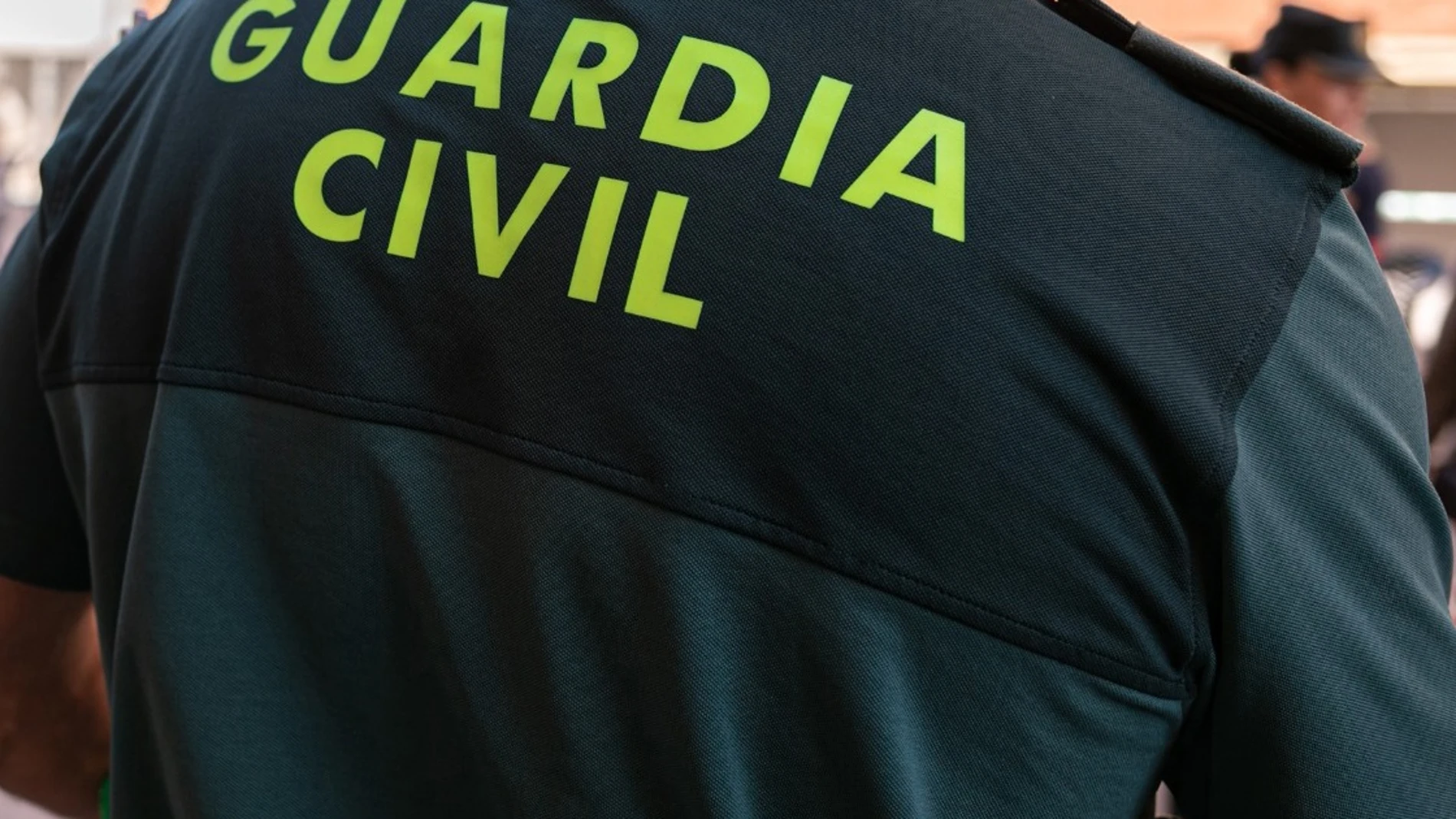 Un agente de la Guardia Civil de espaldas. GUARDIA CIVIL