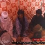 Fotografía que recoge el acto de juramento de fidelidad al jefe del JNIM (Az Zallaqa)