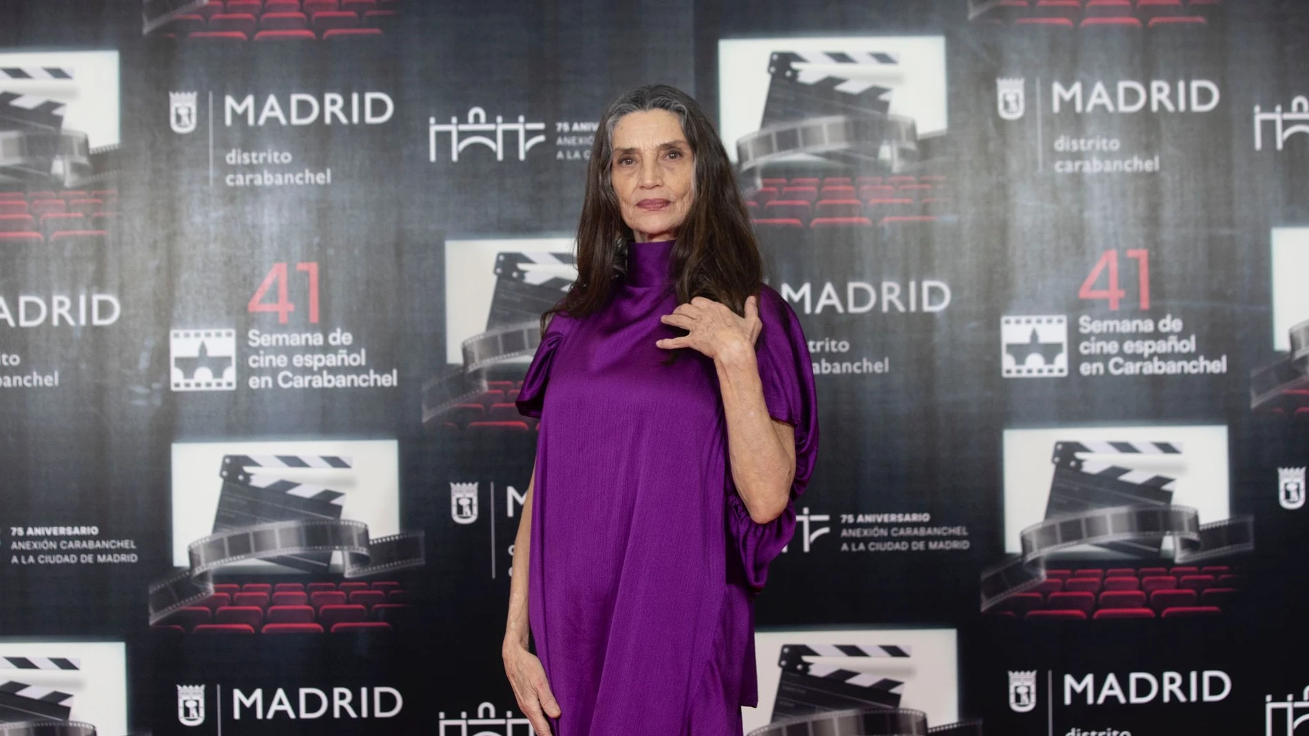 Ángela Molina con vestido de segunda mano.