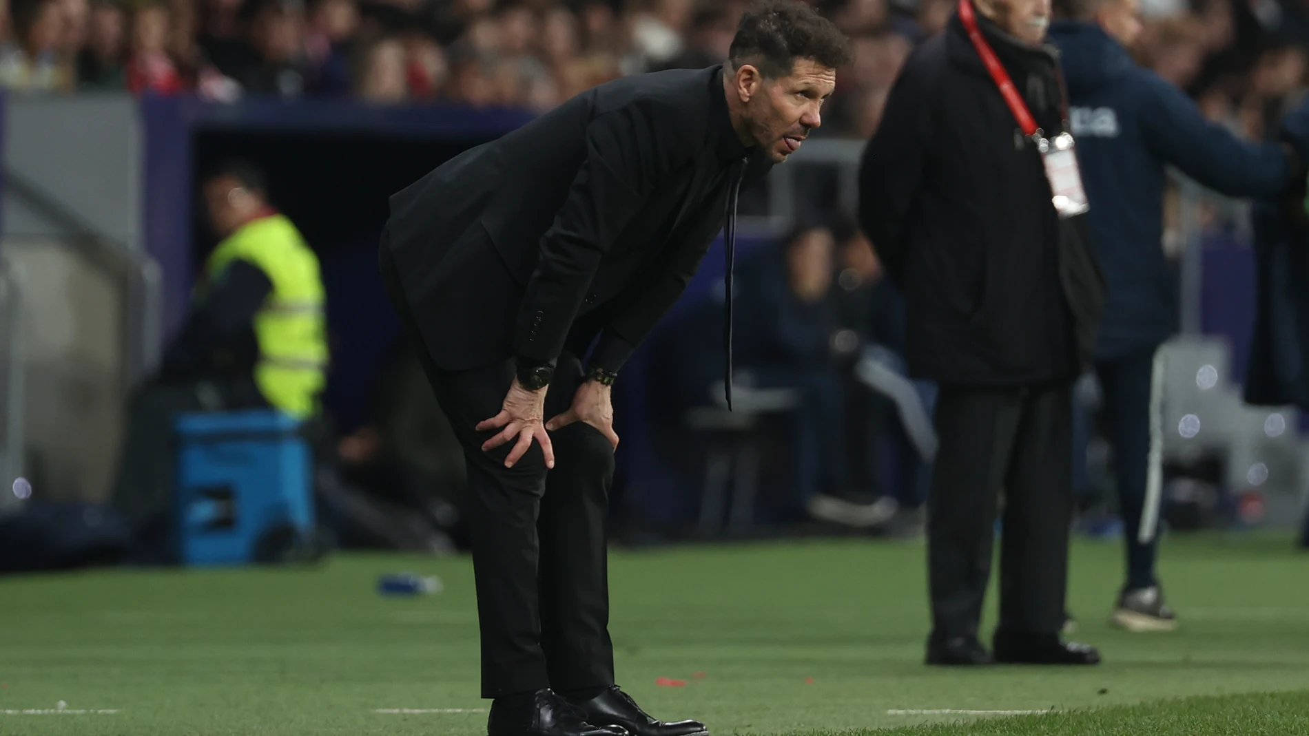 Diego Pablo Simeone, en el partido ante el Getafe en el Estadio Cívitas Metropolitano de Madrid