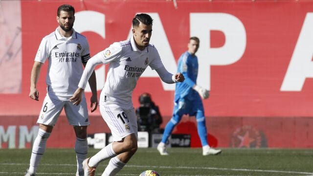 Dani Ceballos con el Real Madrid.