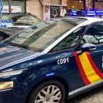 Coche patrulla de la Policía Nacional