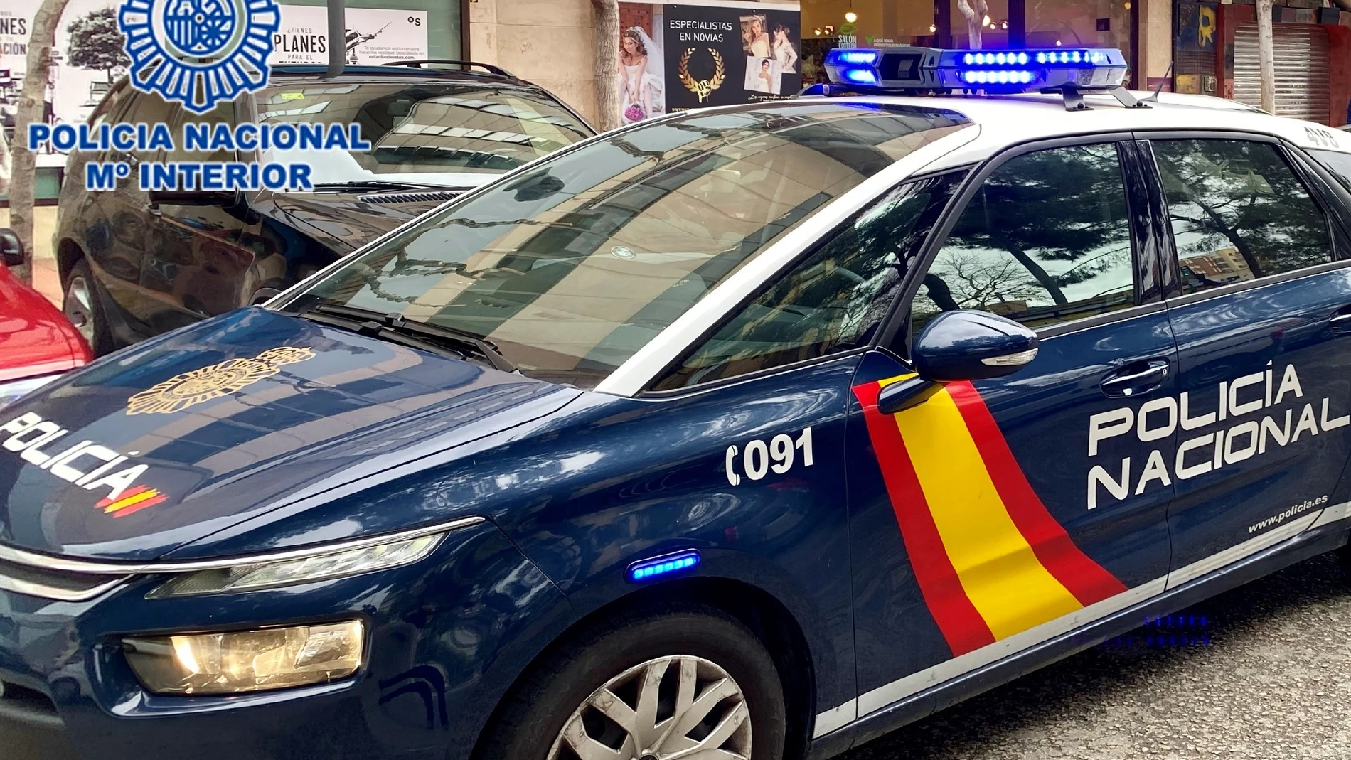 Coche patrulla de la Policía Nacional