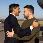 Zelenski es recibido en Londres por el primer ministro británico Sunak 