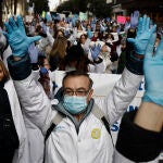 Manifestación de médicos de familia y pediatras