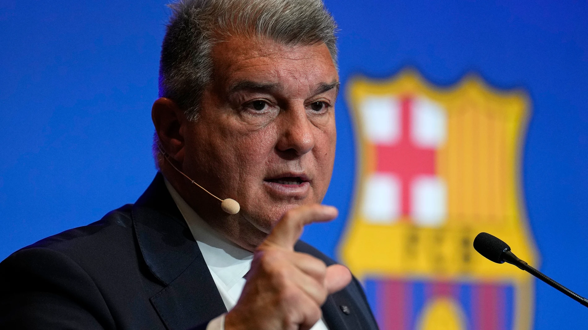 Joan Laporta, presidente del Fútbol Club Barcelona