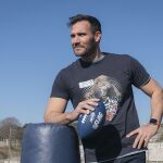 Saúl Craviotto, durante un clinic que los Chicago Bears, equipo de la NFL, impartió en España