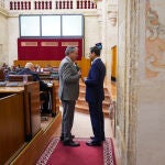 Moreno dialogando con Espadas