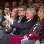 Xavier Trias junto al alcaldable de Sant Cugat y otros dirigentes del partido