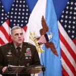US Secretary of Defense Lloyd J. Austin III press conference in Brussels