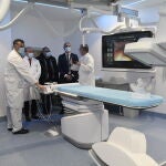 Alejandro Vázquez durante una reciente visita al Hospital de Segovia