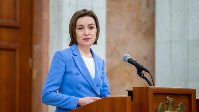 La presidenta de Moldavia, Maia Sandu
