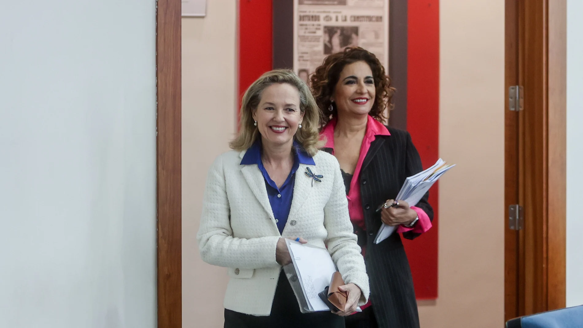 Nadia Calviño y María Jesús Montero