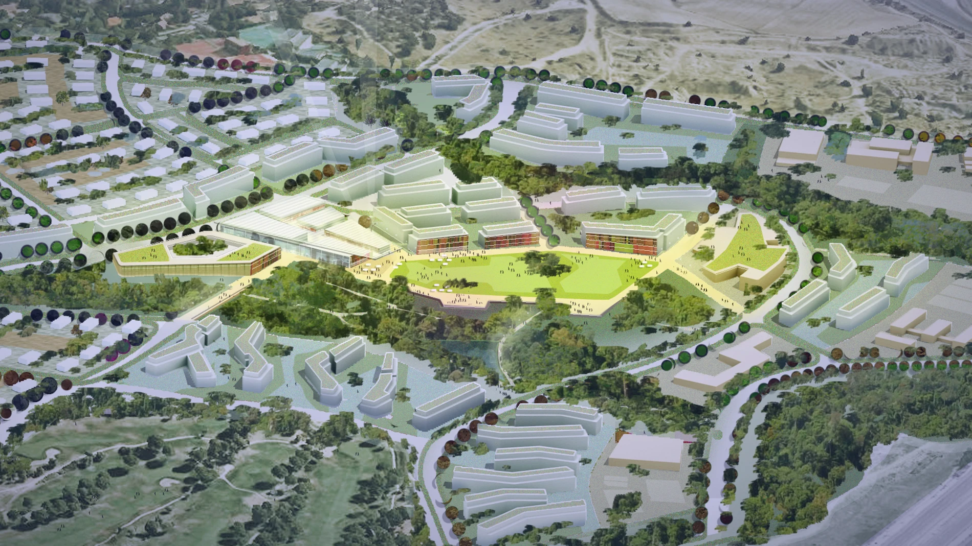 Recreación del nuevo ámbito de la Solana