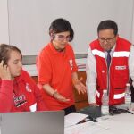 Sara Escudero, en una de sus jornadas de trabajo en Ucrania