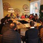 La candidata del PP, María José Catalá, se ha reunido con los hosteleros de Valencia