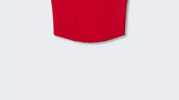Top corsetero rojo