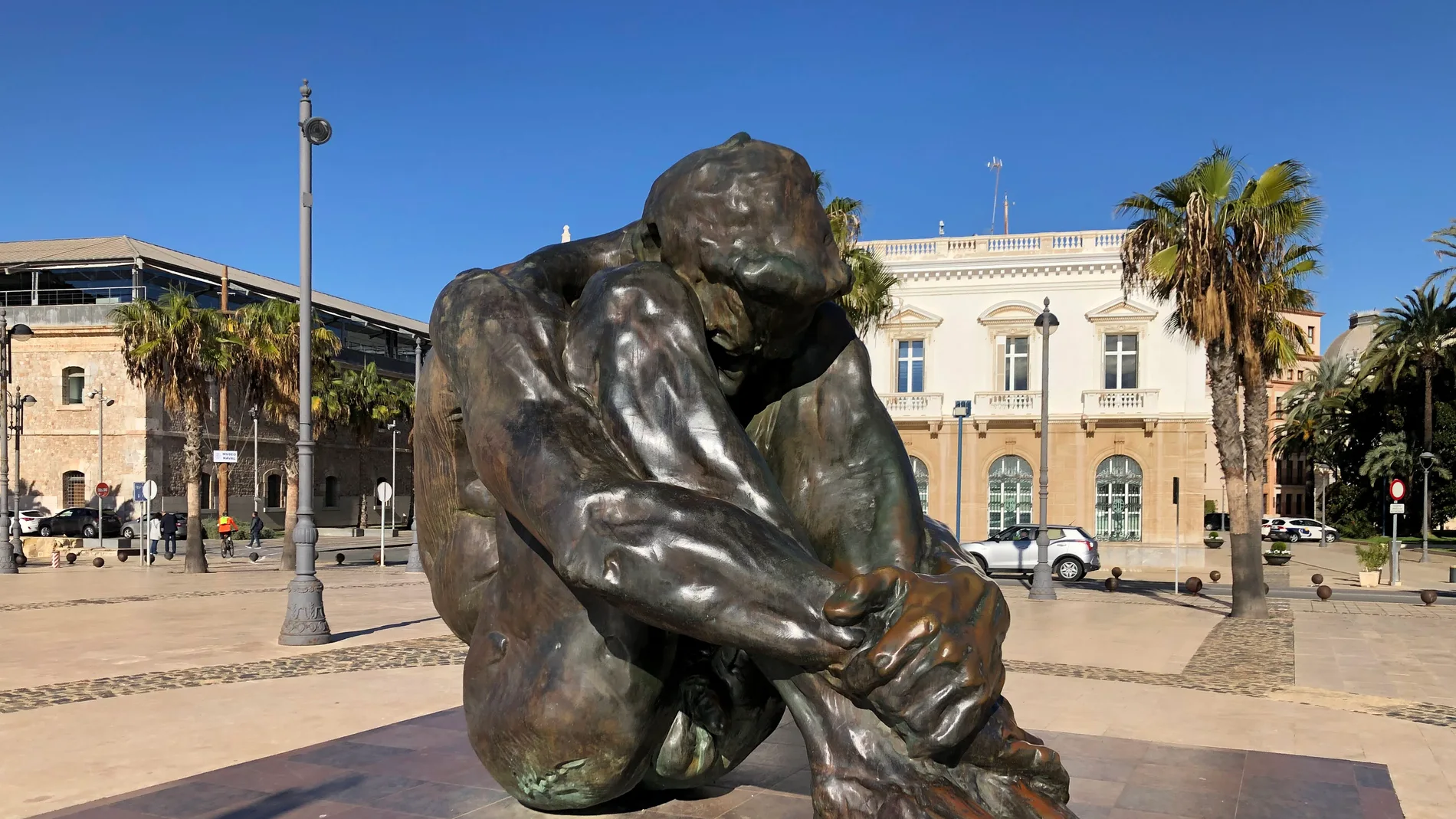 Colosal escultura de El Zulo, en Cartagena