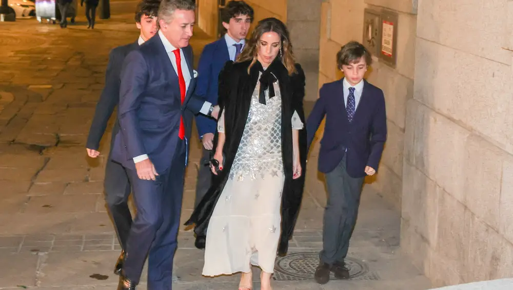 Ana Aznar en el cumpleaños de su padre.
