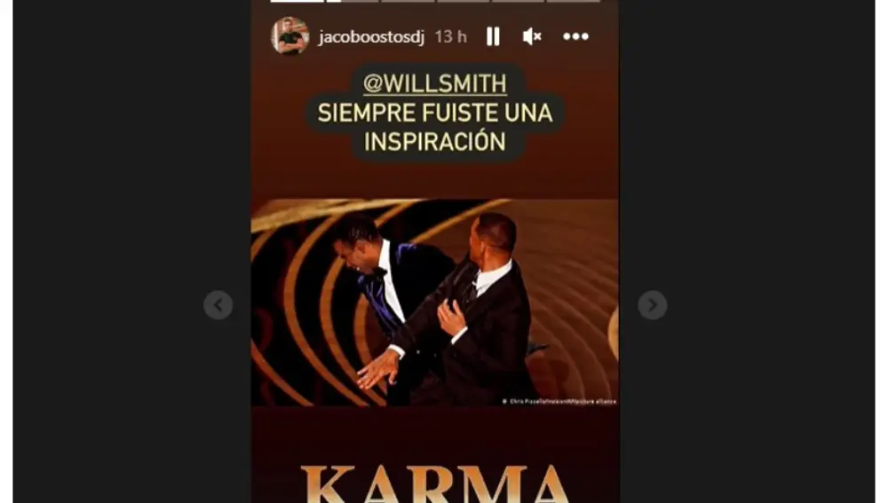 Publicación de Jacobo Ostos en sus redes sociales
