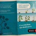 Reverso de uno de los trípticos que reparte el Ayuntamienteo