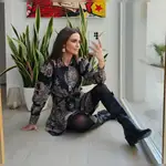 Paula Echevarría con botas cowboy.