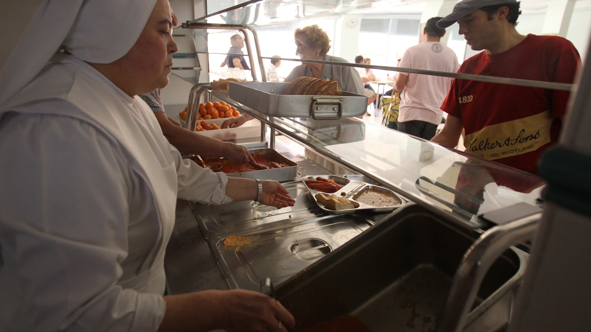 Comedor social en Puente Vallecas, Madrid