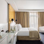 Una de las habitaciones del hotel