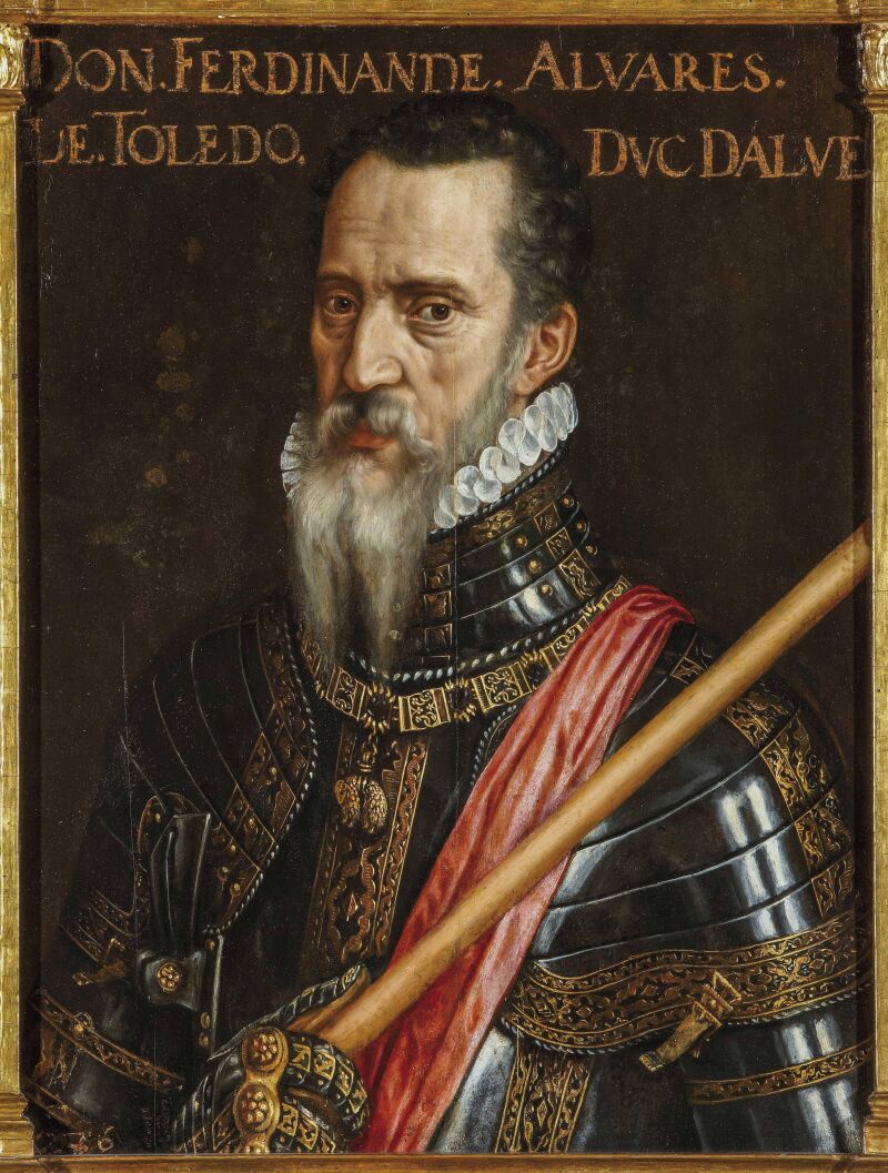 Retrato de Fernando Álvarez de Toledo, III Duque de Alba (1568). Óleo sobre tabla de Willem Key, Fundación Casa de Alba, Palacio de Liria, Madrid