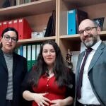 Carlota Fernández (directora general), Isabel Acosta (directora asistencial) y Francesco Borlenghi (director comercial).