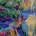 Una de las obras de la exposición "Espacios de color"