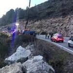 Lugar del trágico accidente, en el Perelló 