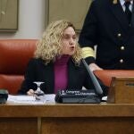 La presidenta del Congreso, Meritxell Batet, interviene durante la reunión de la Junta de Portavoces