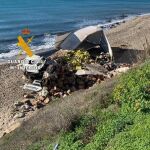 Camión accidentado en Mijas (Málaga)