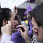 Manifestación con motivo del Día Internacional de la Mujer
