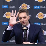 Pau, en la conferencia de prensa previa al Lakers-Grizzlies