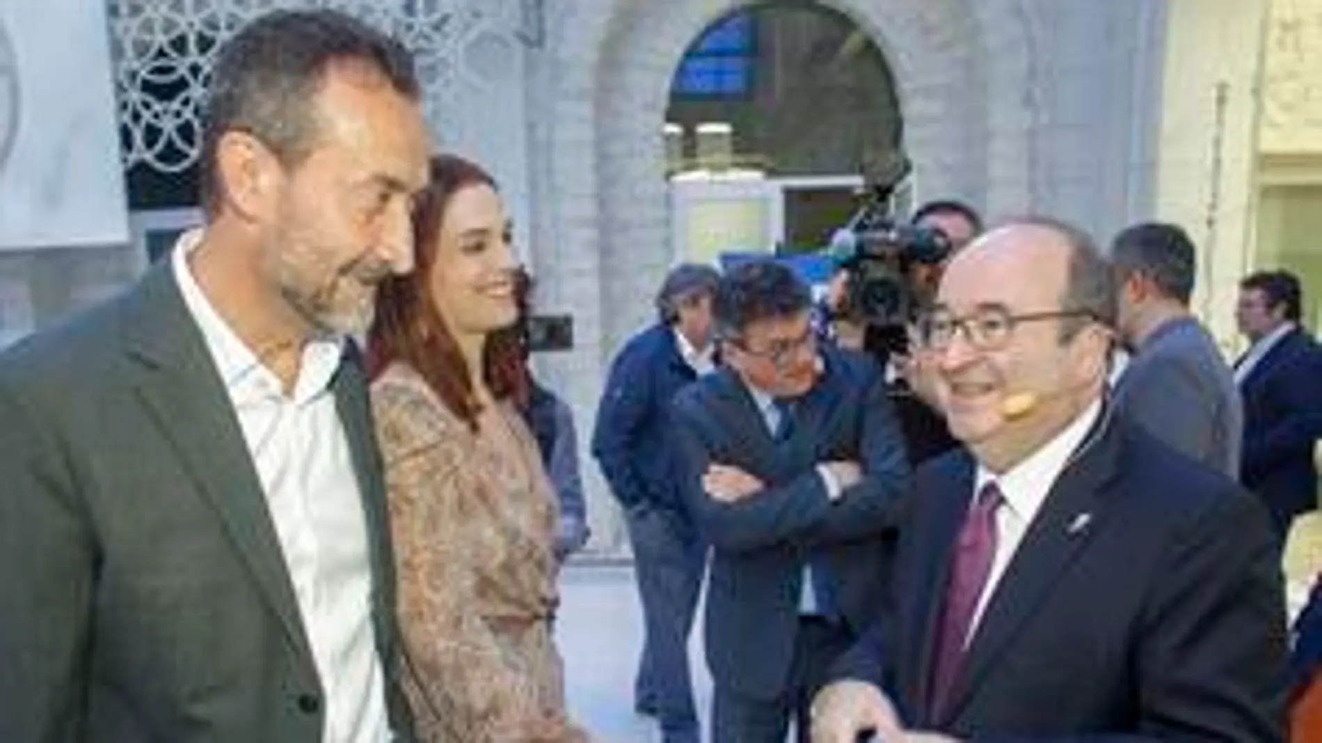 Carlos González y Miquel Iceta hoy en Alicante.