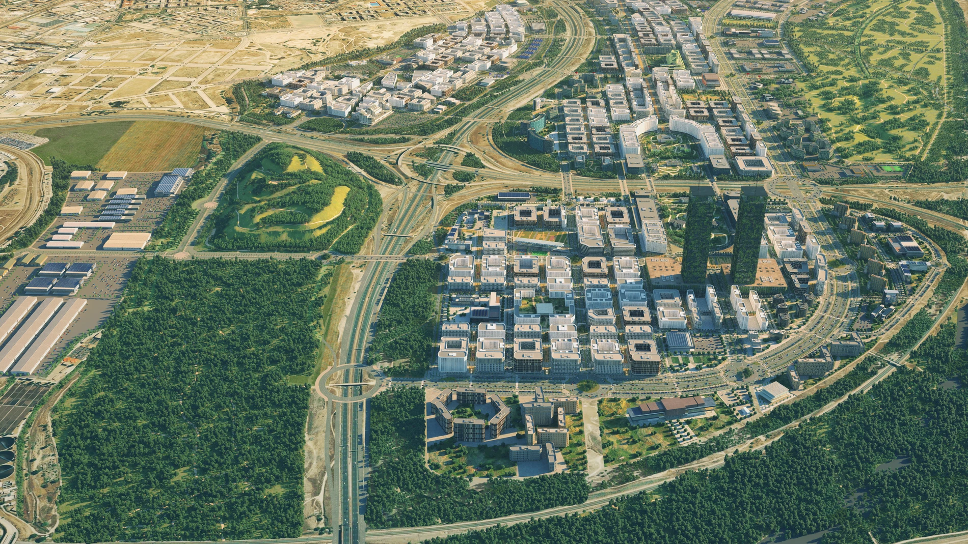 Imagen de la maqueta del nuevo barrio de Valdecarros.