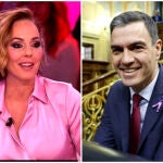 Rocío Carrasco y Pedro Sánchez