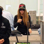 Shakira en el aeropuerto